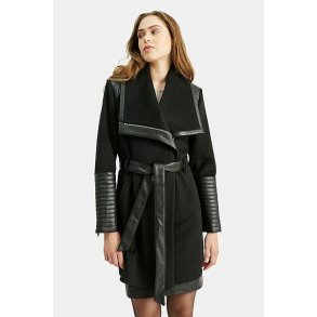 Funnel Coat - Sort - Black